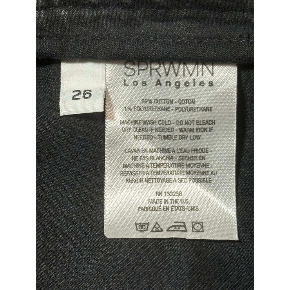 SPRWN Jeans Charcoal Cropped Flare Size 26 - Picture 4 of 4